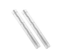 Stainless Steel Ball Bearing Square Door Hinge 2pcs Silver Stainless Steel Heavy Duty Folding Piano Long Hinges for Cabinet Wooden Box Furniture