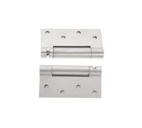Stainless Steel Ball Bearing Square Door Hinge 2pcs Stainless Steel Self Closing Adjustable Heavy Duty Cabinet Door Hidden Spring Hinges