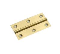 Stainless Steel Ball Bearing Square Door Hinge 4Pcs Antique Brass Door Hinges Furniture Cabinet Drawer Door Butt Hinge for Vintage Jewelry Wooden Box(T3602 6.4cm)