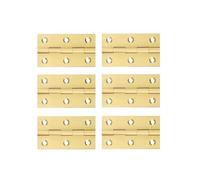 Stainless Steel Ball Bearing Square Door Hinge 6pcs Golden Brass Mute Bearings Hinge Hinges for Kitchen Cabinet Doors