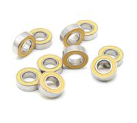 Stainless Steel Ball Bearings 10 Pcs - 10x15x4mm ABEC 5 Precision- Hybrid- Ceramic Bearing for 6700 Size, Sealed for High Applications(10x5x4mm)