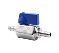 Stainless Steel Ball Valve, 8mm Barb x Barb Mini Shut Off Switch Control Valve Hose Pipe Fittings