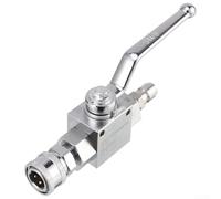Stainless Steel Ball Valve Shutoff for Pressure Washers with 3/8 Quick Disconnect Coupling for Managing Water Flow at 4500 PSI Pressure (1/4)