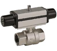 RIEGLER 351.520-2 Stainless Steel Ball Valve Pneumatic Actuator According to NAMUR Single Action Rp 3/4