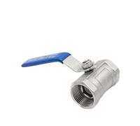 Stainless Steel BallValve SS304 1pc Ball Valve 1/4" 3/8" 1/2" 3/4" 1" 1-1/4" 1-1/2“2” Female(3/4")