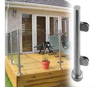 Stainless Steel Balustrade Kit for Patio & Terrace - Glass Railing Indoor & Outdoor Safety Fence Modern Design for Decks and Gardens