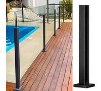 Stainless Steel Balustrade Post25 to 50 Inch Tall Black Railing for Pool Home & GardenDeep Coffee Color 60cm Height Durable Outdoor Safety Solution