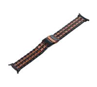 Stainless Steel Band Fit For Samsung Galaxy Watch Ultra 1 2 47mm / 8 40 44mm /8 Classic Watchband(Black Orange,For Watch 8 Classic)