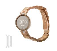 kwmobile Replacement Strap Compatible with Garmin Lily Sport Strap - 14-22 cm Stainless Steel Straps - Rose Gold