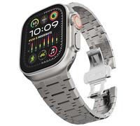 Stainless Steel Band for Ultra 2 Band 49mm 45mm 44mm 42mm, Metal Strap with Folding Clasp for Series 9 8 7 6 5 4 3 2 1 Ultra/Ultra 2 Men