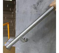 Stainless Steel Banister Railing for Indoor/Outdoor Stairs, Adjustable Length 2-30 Ft (12ft/365cm), Round il for Safety & Style, 304 Quality