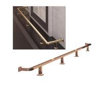 Stainless Steel Bar Foot Rail KitWall Mounted Hand Rail Brackets for Kitchen Island & Dining RoomDurable Replacement Sleeve Assembly (Rose d 110cm/43.3in)