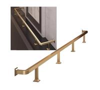 Stainless Steel Bar Foot Rail KitWall Mounted Hand Rail Brackets for Kitchen Island106.3in Sleeve Assembly Dining Room Railing Hardware