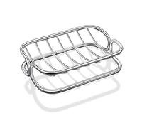 Stainless Steel Bar Soap Dish Self Draining Soap Sponge Holder Rust Proof Metal Soap Holder Shelf Tray for Shower Bathroom Kitchen Sink