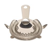 Stainless Steel Bar Strainer Multifunctional Cocktail Strainer Kitchen Household Wine Filter Colander Durable Proof Fine Mesh for Bartenders Home Bars Professional Use Silver