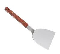 Stainless Steel Barbecue Spatula, Grill Spatula with Rosewood Handle, Multifunction Hamburger Turner for Steak Fish Dumplings Eggs, Ergonomic Burger Flipper for Home (105MM)