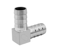 Stainless Steel Barbed Elbow Fitting 90 Degree Hose Connector Right Angle L Shaped Tube Coupler for Chemical Industry(20 mm)