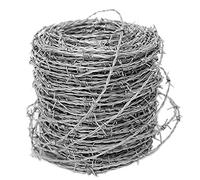 Stainless Steel Barbed Wire Fencing 1.8mm Security Barrier with 4 Point Barbs Rust Resistant Ideal for Garden Backyard Pasture 200m Silver Decorative Fence