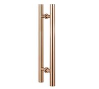 Stainless Steel Barn Door Pull Handle - Round Design with Screws 0.6m-1.8m Lengths Heavy-Duty Grab Handle for Wood Gates & Front Doors Durable & Modern Style