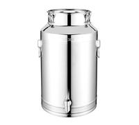 Stainless Steel Barrel - Airtight Kitchen Drum with Lid, Storage Container of 5l/9l/14l | Bacon Fat Pot Milk Bucket for Wine Beer Flour Coffee Sugar Tea Beans Snacks Pantry Organization