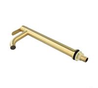 Stainless Steel Basin Single Cold Tap Brushed Gold For Bathroom Sink Toilet 304 Material Construction Easy Install 23-28mm Hole Large Size(L)