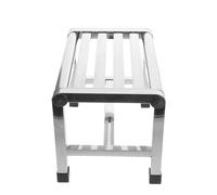 Stainless Steel Bath Stool, Waterproof Silver Seat for Bathroom Kitchen | Easy to Clean, Strong Capacity, Smooth Surface, Versatile Use for Kids and Mobility Challenges
