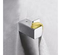Stainless Steel Bathrobe Hook Set - 2 Pieces - Single Wall-Mounted Bathroom and Hotel Coat Hanger - Space-Saving Over-The-Door Hook for Towels and Robes
