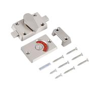 Stainless Steel Bathroom Door Lock, Privacy Latch for Toilet and Loft Hatch, Indicator Bolt WC Engaged Vacant Sign
