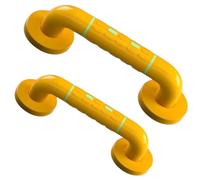Stainless Steel Bathroom Grab Bar Hand Rail Support Assist Bath Handles Bathroom Balance Bars for Handicap Elderly Injury(Yellow,38CM)