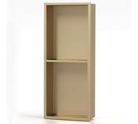Stainless Steel Bathroom, Metal Wall-Mounted Sto Shelf with Built-In TV Divider for Living Room & Bedroom, Easy Installat, Space-Saving Design