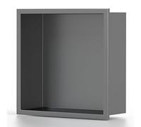 Stainless Steel Bathroom - One-Piece Metal Storage Rack Wall-Mounted TV Partition for Living Room & Bedroom Easy to Install Red 32x32x12.5cm/1.04x1.04x0.41ft