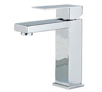 Stainless Steel Bathroom Sink Faucet - Deck Mounted Ch Mixer Tap for Hot & Cold Water, Tall & Short Opts, Modern Design for Slish Bathrooms