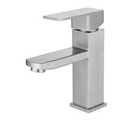 Stainless Steel Bathroom Sink Faucet Single Lever Brushed Nickel Mixer Tap Bar Basin Faucets