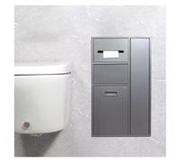 Stainless Steel Bathroom Wall Niche Shower Niche 40 x 67 x 14 cm Waterproof Metal Side Niche for Toilet Recessed Shelf for Storage/Shampoo/Toiletries