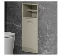 Stainless Steel Bathroom Wall Shelf with Trash Can - Wall-Mounted Recessed nizer for Home & Hotel - Space-Saving Solution for No Tile Installations