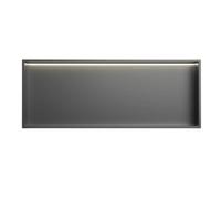 Stainless Steel Bathroom Wall with LED Light - Recessed Shelf for Home Improvement, Modern Design, Space-Saving Storage Solution