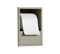 Stainless Steel BathroomShelf - No Tile Wall Required Grey Tissue Holder for Public Restrooms 17x23x12cmStylish Design - Ideal for Showers & Toilets