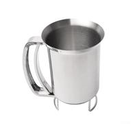 Stainless Steel Batter Dispenser for Pancakes Waffles Crepes and Baking - Mixing and Separating Tool for Tarts Bread and Pastries