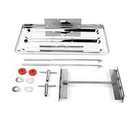 Stainless Steel Battery Tray, Battery Hold Down Kit with Polished Finish, 7.5 x 13.25 in Battery Holder for Automotive Use