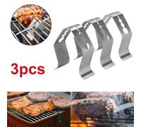 Stainless Steel BBQ Probe Clip Holder for Weber, For Maverick, iGrill & MeasuPro Meat Thermometers - 3-Pack, 41. mm, Outdoor Cooking Accessory