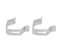Stainless Steel Bbq Probe Clip Holder With Three Holes For Meat Thermometer, Compatible With Et732 Tp20 And Most Grills Smokers, Silver, 2 Pack(A)