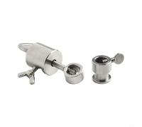 Stainless Steel BBQ RotisserieBalancer Kit with L|Bar and Limiter for Even Roasting, Counterweight for Square Hex Spitsup to 14mm- Outdoor Grill Accessories