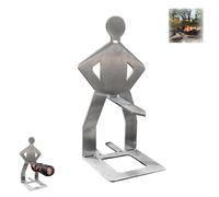 Stainless Steel BBQ Sausage Holder, Creative Standing Man Sausage Barbecue Rack, Portable Hot Dog Roaster Rack, Spoof The Sausages Rack for Outdoor Camping Cooking Accessories (1pcs)