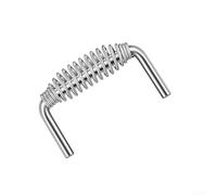 Stainless Steel BBQ Spring Handle 6" Wide 3.5" Tall with 1/2" Rod for Grills Smokers Fire Pits Trailers Weld On Replacement Part Heavy Duty Carbon Steel Grip(1pc)