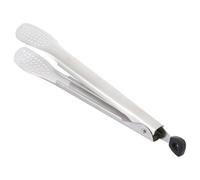 Stainless Steel BBQ Tongs with Silicone Handle for Meat Serving | Mirror Polished Finish, Hollow One Piece Forging, Rust Proof Build, Easy Cleaning for Home Cooks