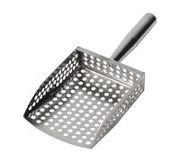 Stainless Steel Beach Sand Sifter Filtering Tool for Shell Coastal Cleanup Ergonomic Handle Lightweight Design Sand Sifter Dipper for Shell Collecting