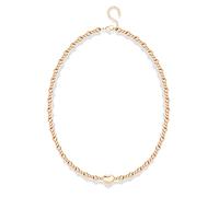 Stainless Steel Beaded Heart Necklaces for Women & Girls, Ball Necklaces for Girlfriends, Love Necklaces for Women, Beads Necklaces for Wife, 18 Inch, Rose Gold