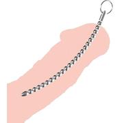 Stainless Steel Beaded Urethral Sound - Multiple Size Dilator Rod for Men, Urethra Stretching Penis Plug Stopper for Male Stimulation & Masturbation Play (0.20 inches)
