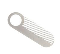 Stainless Steel Beard Comb, Small Pocket Beard Comb Anti Static, Metal Hair Combb Grooming Tool, Travel Beards Combs Portable Design, Rustproof Fine Tooth Styling Combs Smooth Glide