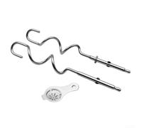 Stainless Steel Beater Mixer Accessories, General Replacement Egg Whisk Attachments, For Kenwood Handheld Mixer, For All Chef Kitchen Machines(E*2)